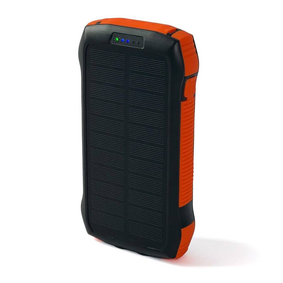 Powerbank Choetech B657 solarny indukcyjny 20000mAh PD 20W / QC 18W / Qi 10W - pomarańczowy