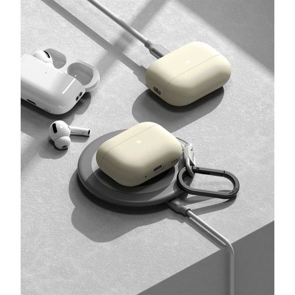 RINGKE SILICONE APPLE AIRPODS PRO 1 / 2 CREAM