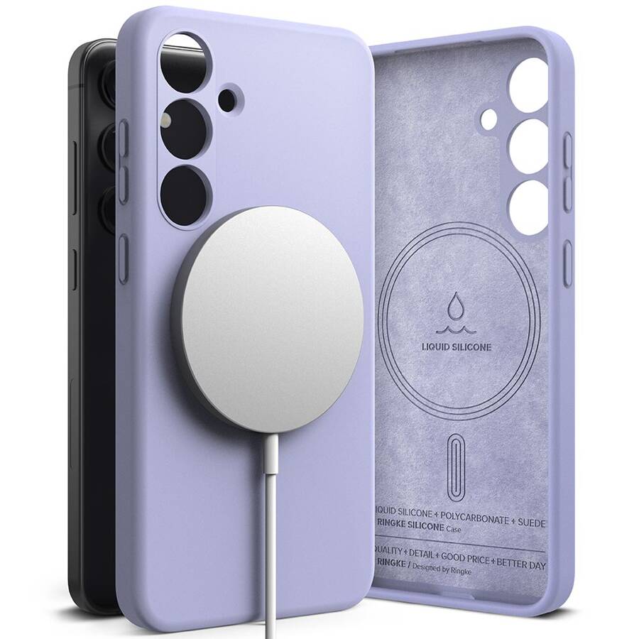 RINGKE SILICONE MAGNETIC MAGSAFE GALAXY S24 LAVENDER