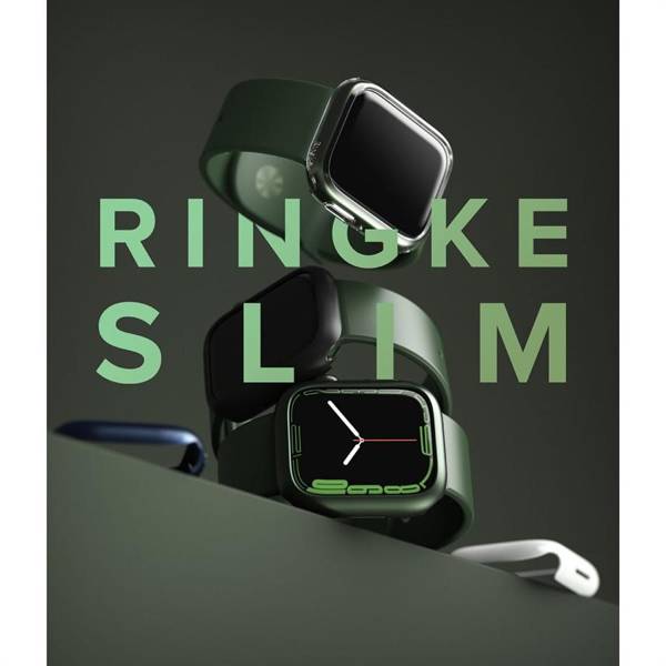 RINGKE SLIM 2-PACK APPLE WATCH 7 (41 MM) CLEAR & DEEP GREEN