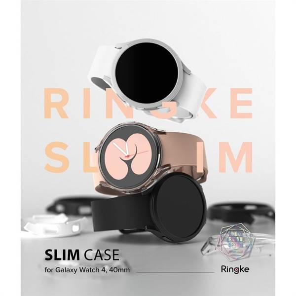 RINGKE SLIM 2-PACK GALAXY WATCH 4 40 MM CLEAR & BLACK