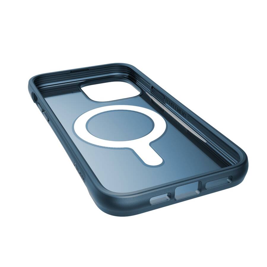 Raptic X-Doria Clutch Built Case etui iPhone 14 Pro Max z MagSafe pokrowiec plecki niebieski