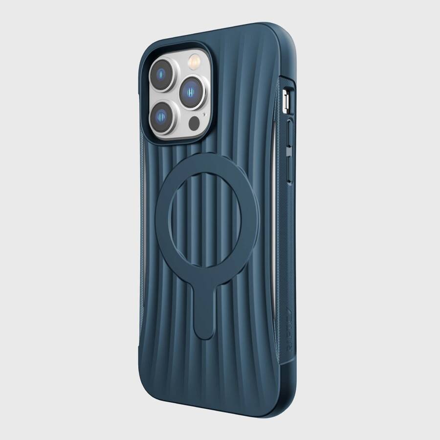 Raptic X-Doria Clutch Built Case etui iPhone 14 Pro Max z MagSafe pokrowiec plecki niebieski