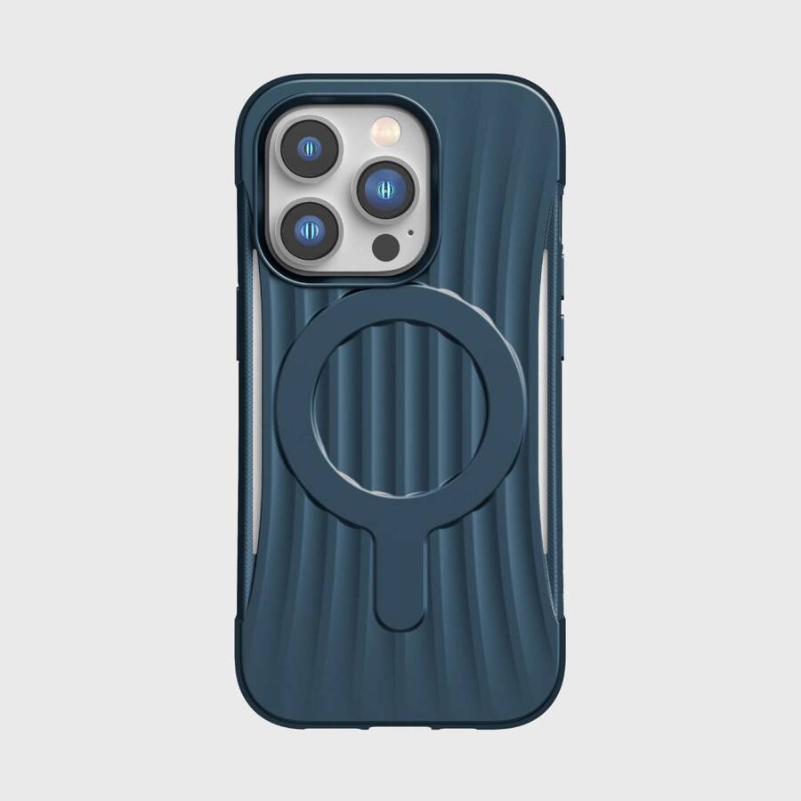 Raptic X-Doria Clutch Built Case etui iPhone 14 Pro z MagSafe pokrowiec plecki niebieski