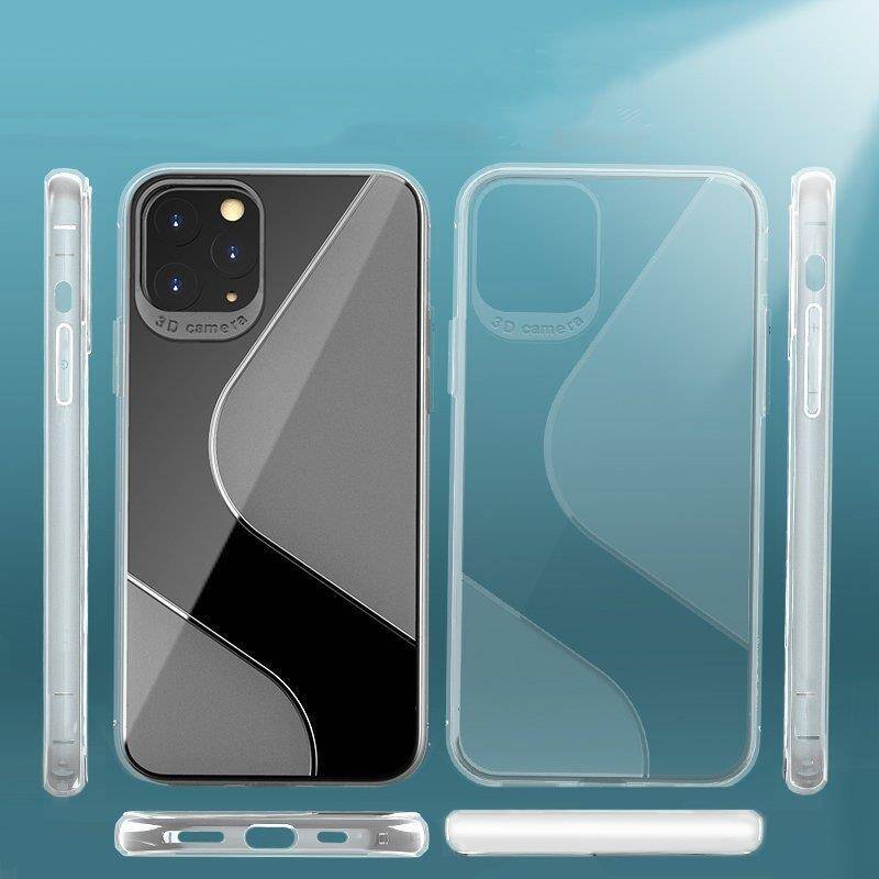 S-Case elastyczne etui pokrowiec Huawei P40 Lite E czarny