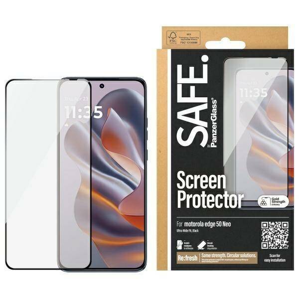 SAFE by PanzerGlass Motorola Edge 50 Neo  Screen Protection Ultra-Wide Fit SAFE95985