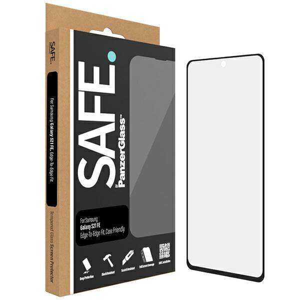 SAFE by PanzerGlass Sam S21 FE G990 Screen Protection E2E Case Friendly czarny/black SAFE95100