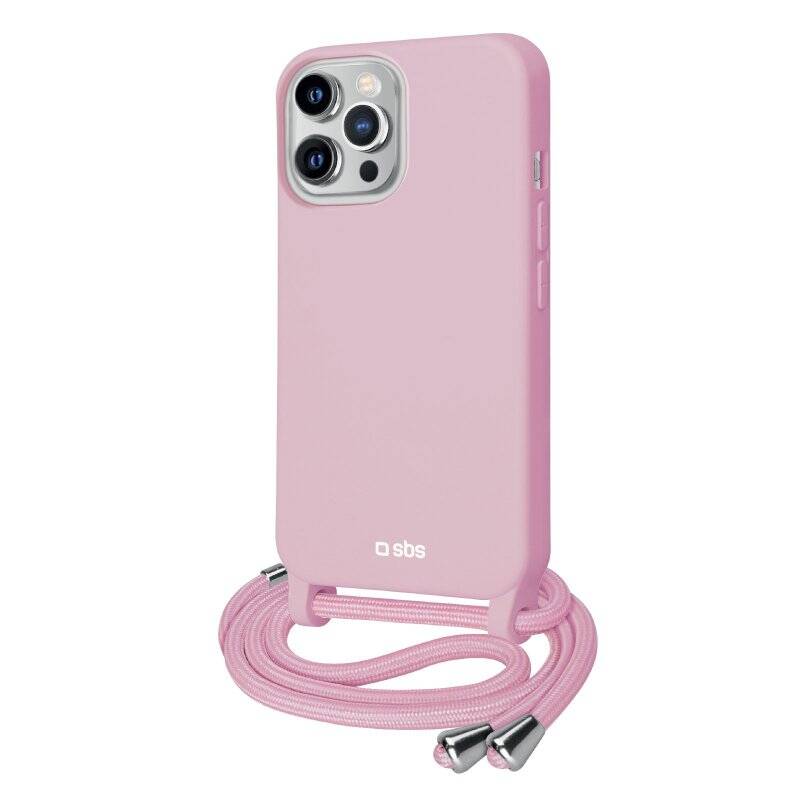 SBS Colourful cover with neck strap for iPhone 11 Pro, Pink