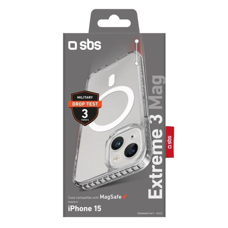 SBS Extreme Mag - transparent fall resistant cover Iphone 15