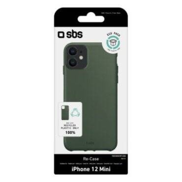 SBS Green Re-Case Cover Made from recycled plastic, for iPhone 12 Mini