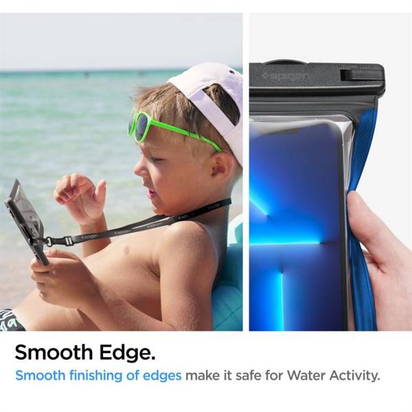 SPIGEN A601 UNIVERSAL WATERPROOF CASE 2-PACK BLACK