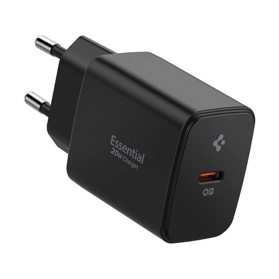 SPIGEN ESSENTIAL EE201EU 1-PORT NETWORK CHARGER 20W BLACK