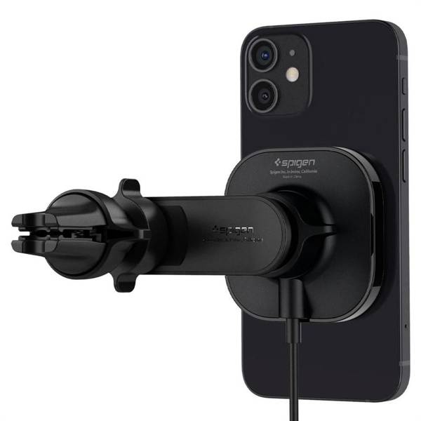 SPIGEN ITS12W ONETAP MAGNETIC MAGSAFE VENT CAR CHARGER 7.5W BLACK