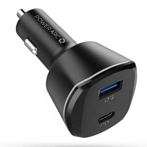 SPIGEN PC1800 POWERARC 2-PORT CAR CHARGER PD30W/QC.3.0 BLACK