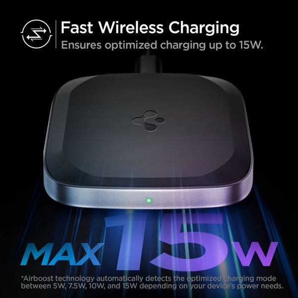 SPIGEN PF2004 POWERARC WIRELESS CHARGER 15W BLACK