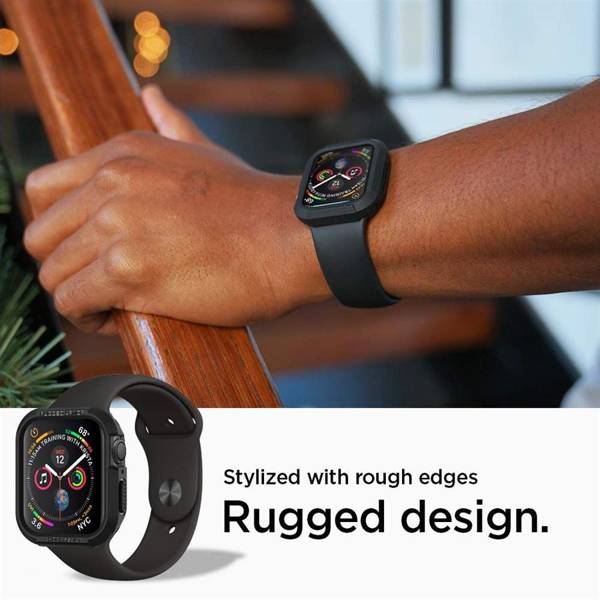 SPIGEN RUGGED ARMOR APPLE WATCH 4 / 5 / 6 / 7 / 8 / 9 / SE (40 / 41 MM) BLACK