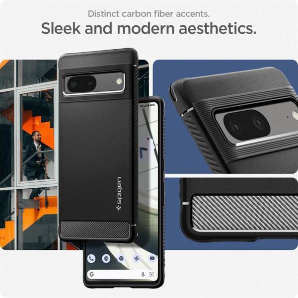 SPIGEN RUGGED ARMOR GOOGLE PIXEL 7 MATTE BLACK