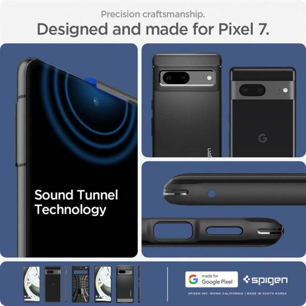 SPIGEN RUGGED ARMOR GOOGLE PIXEL 7 MATTE BLACK