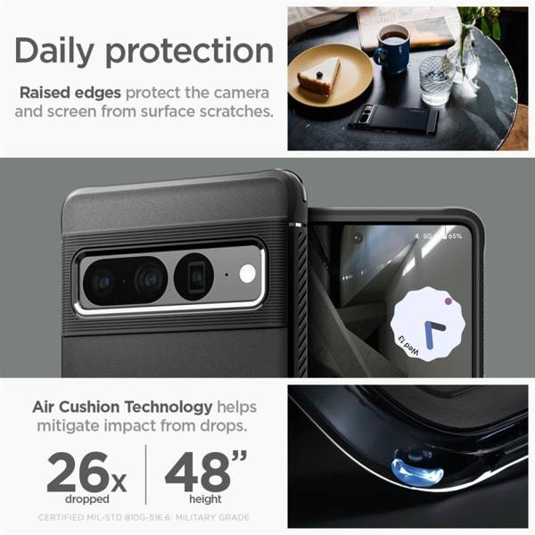 SPIGEN RUGGED ARMOR GOOGLE PIXEL 7 PRO MATTE BLACK