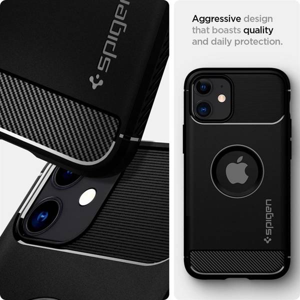 SPIGEN RUGGED ARMOR IPHONE 12 MINI MATTE BLACK