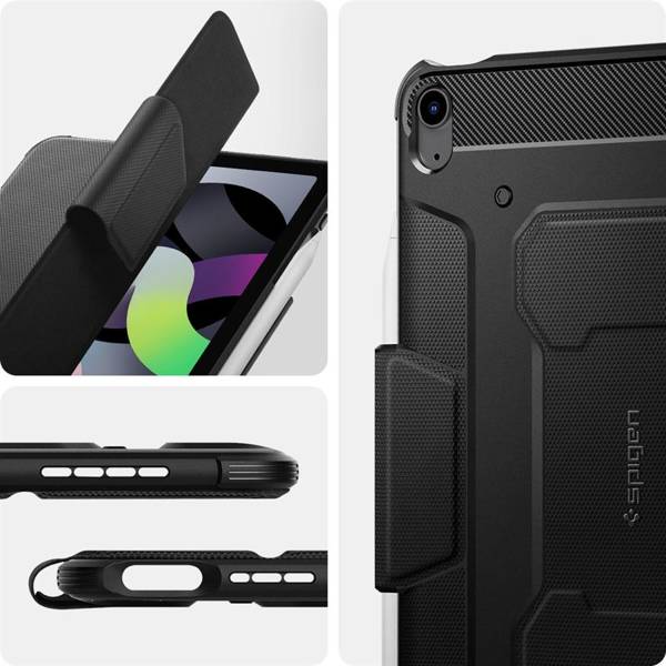 SPIGEN RUGGED ARMOR ”PRO” IPAD AIR 10.9 4 / 5 / 2020-2022 / 11 6 / 2024 BLACK