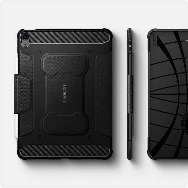 SPIGEN RUGGED ARMOR ”PRO” IPAD AIR 10.9 4 / 5 / 2020-2022 / 11 6 / 2024 BLACK