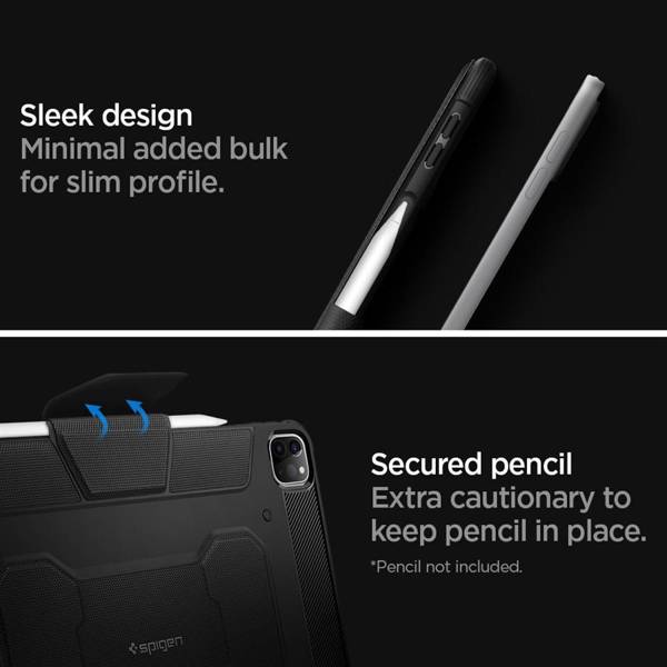 SPIGEN RUGGED ARMOR ”PRO” IPAD PRO 11 2 / 3 / 4 / 2020-2022 BLACK