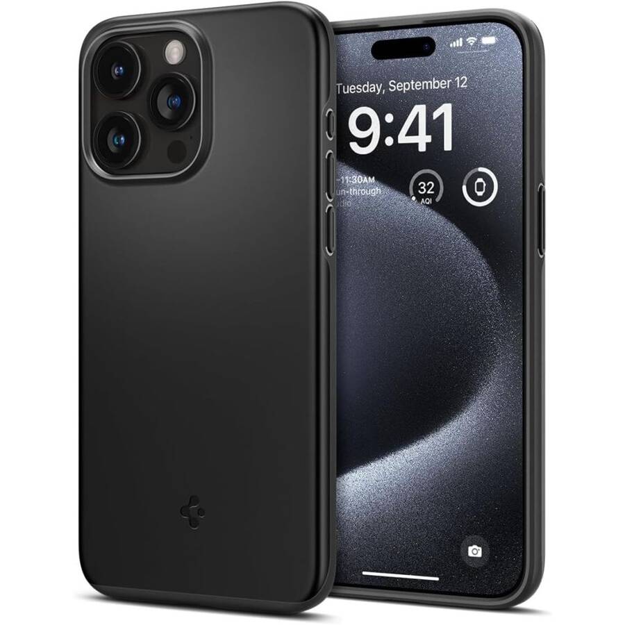 SPIGEN THIN FIT IPHONE 15 PRO BLACK