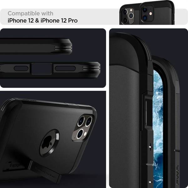 SPIGEN TOUGH ARMOR IPHONE 12 / 12 PRO BLACK