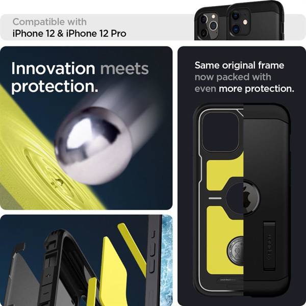 SPIGEN TOUGH ARMOR IPHONE 12 / 12 PRO BLACK