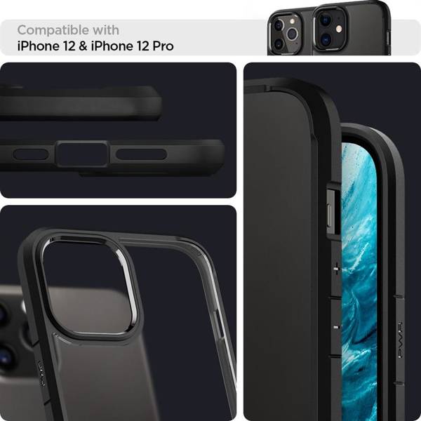 SPIGEN ULTRA HYBRID IPHONE 12/12 PRO MATTE BLACK