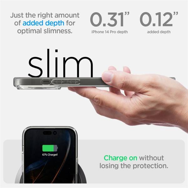 SPIGEN ULTRA HYBRID ”S” IPHONE 14 PRO CRYSTAL CLEAR