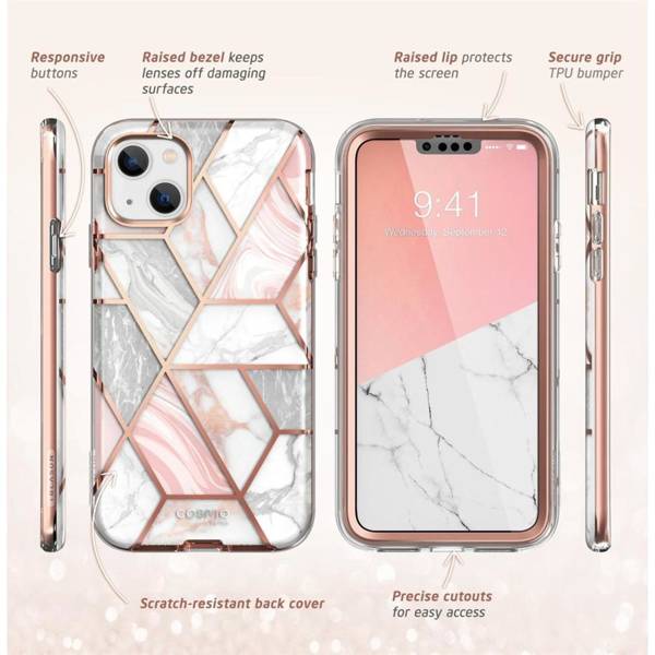 SUPCASE COSMO IPHONE 13 / 14 MARBLE PINK