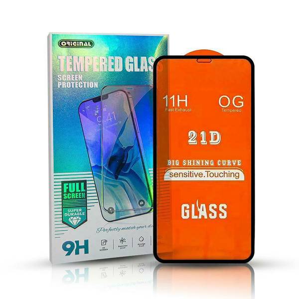 SZKŁO FULL GLUE 21D GLASS MOTO E30 black