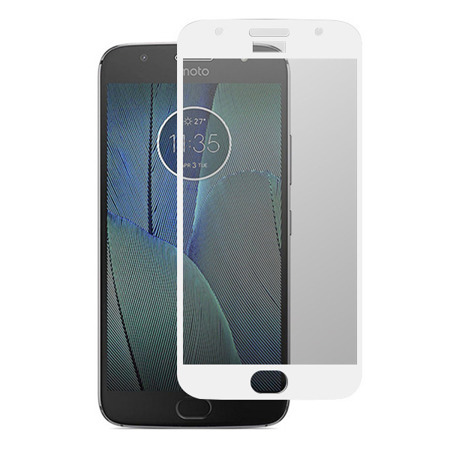 SZKŁO HARTOWANE 3D LENOVO MOTO G5S PLUS BIAŁE