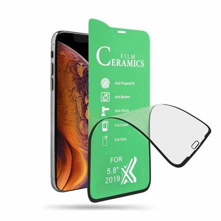 SZKŁO HARTOWANE CERAMICZNE PREMIUM FLEX SAMSUNG GALAXY A22 4G CZARNE 