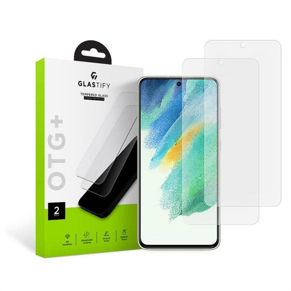 SZKŁO HARTOWANE GLASTIFY OTG+ 2-PACK GALAXY S21 FE CLEAR