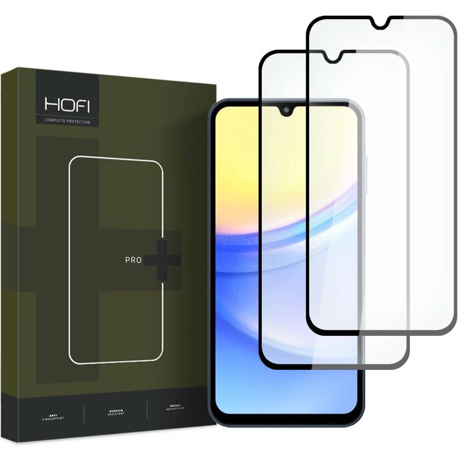 SZKŁO HARTOWANE HOFI GLASS PRO+ 2-PACK GALAXY A15 4G / 5G / A25 5G BLACK