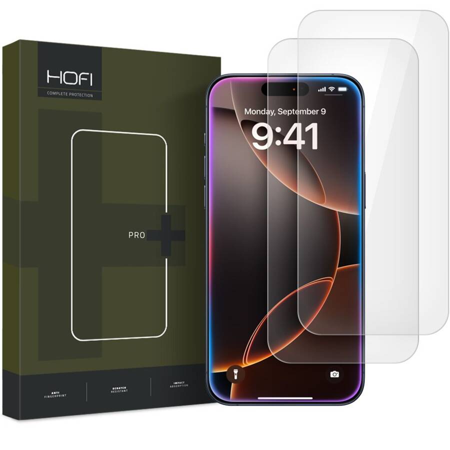 SZKŁO HARTOWANE HOFI GLASS PRO+ 2-PACK IPHONE 16 PRO CLEAR