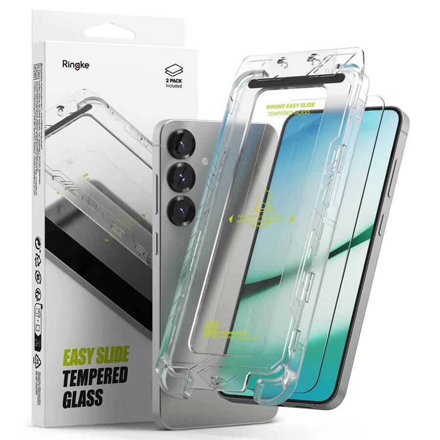 SZKŁO HARTOWANE RINGKE EASY SLIDE 2-PACK GALAXY S25+ PLUS CLEAR