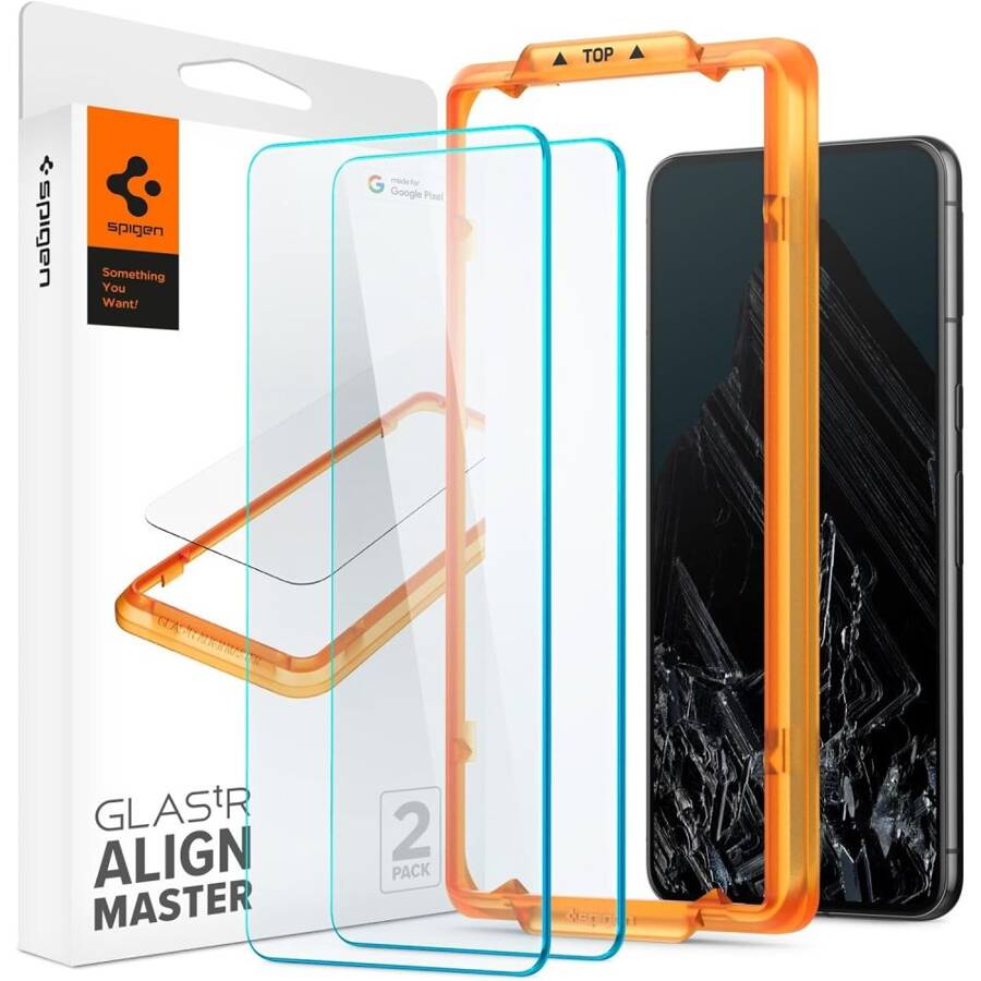 SZKŁO HARTOWANE SPIGEN ALM GLAS.TR 2-PACK GOOGLE PIXEL 8 PRO CLEAR