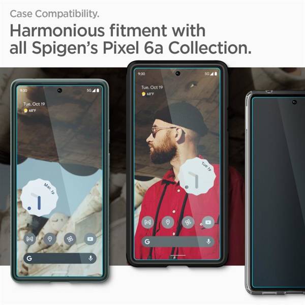 SZKŁO HARTOWANE SPIGEN ALM GLAS.TR SLIM 2-PACK GOOGLE PIXEL 6A