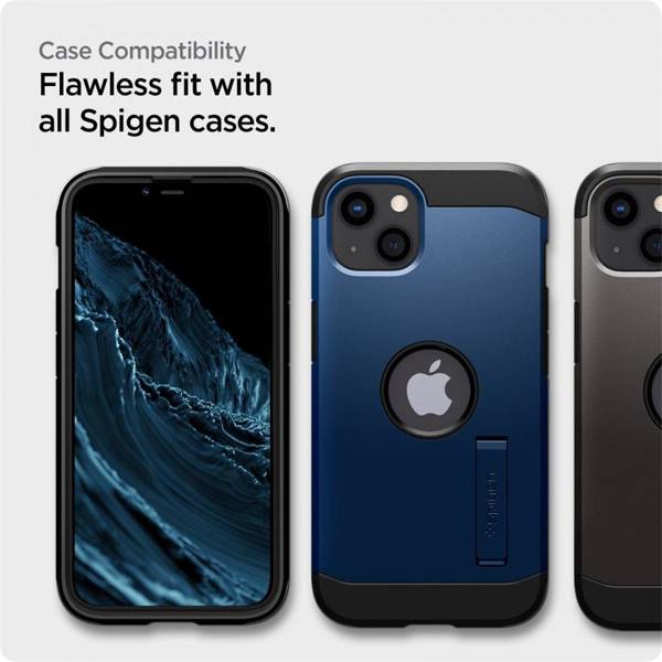 SZKŁO HARTOWANE SPIGEN ALM GLASS FC IPHONE 13 / 13 PRO / 14 BLACK