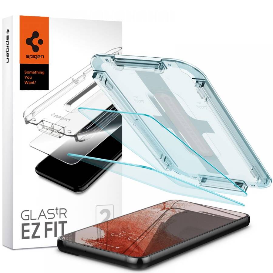 SZKŁO HARTOWANE SPIGEN GLAS.TR ”EZ FIT” 2-PACK GALAXY S22