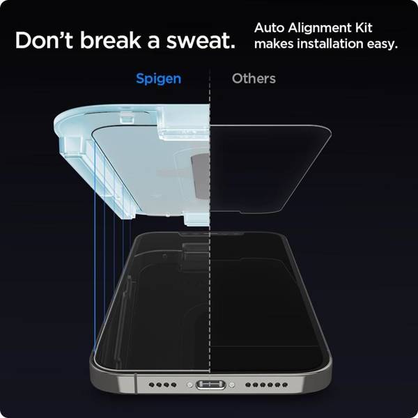 SZKŁO HARTOWANE SPIGEN GLAS.TR ”EZ FIT” 2-PACK IPHONE 12 / 12 PRO