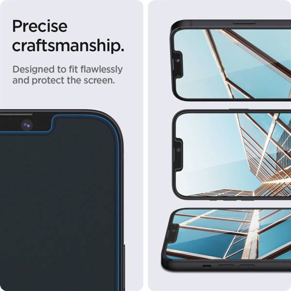 SZKŁO HARTOWANE SPIGEN GLAS.TR ”EZ FIT” 2-PACK IPHONE 13 / 13 PRO / 14