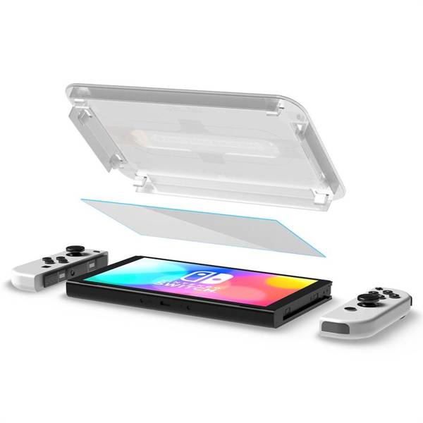 SZKŁO HARTOWANE SPIGEN GLAS.TR ”EZ FIT” 2-PACK NINTENDO SWITCH OLED