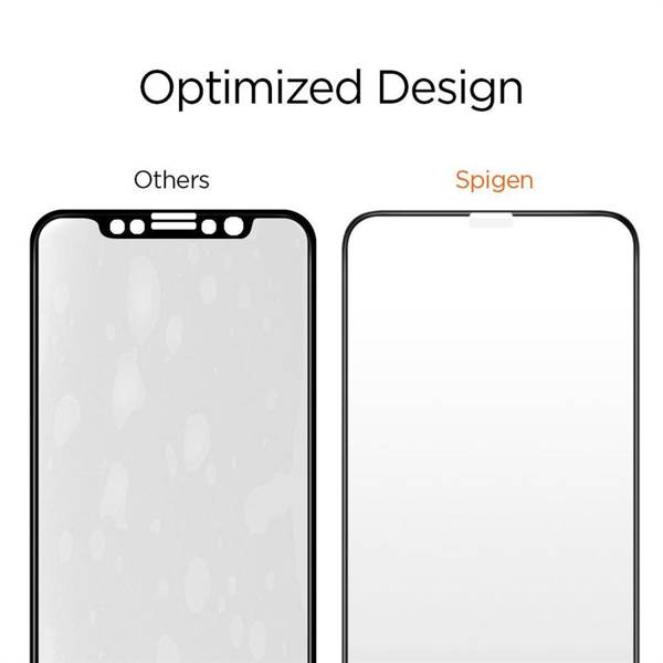 SZKŁO HARTOWANE SPIGEN GLASS FC 2-PACK IPHONE X / XS / 11 PRO BLACK