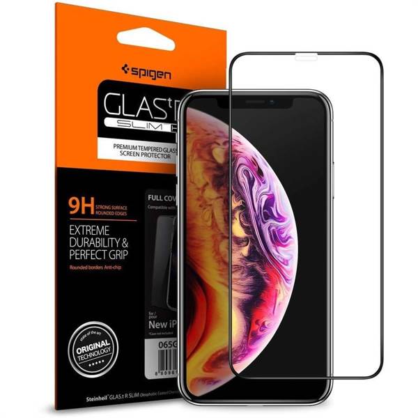 SZKŁO HARTOWANE SPIGEN GLASS FC IPHONE 11 PRO MAX BLACK