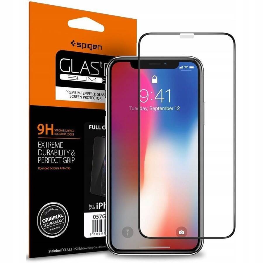 SZKŁO HARTOWANE SPIGEN GLASS FC IPHONE 11 / XR BLACK